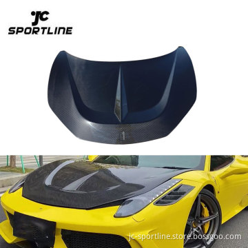 Pre-preg Carbon Fiber Engine Hoods for Ferrari 458 Italia/Speciale 2014-2015
